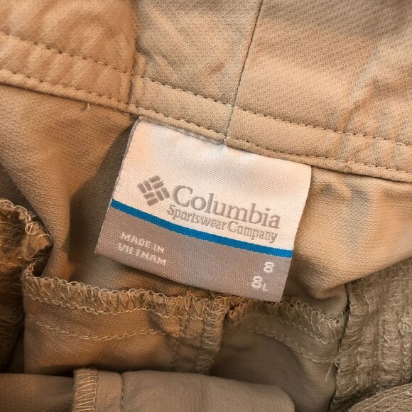Columbia Womens Sandy River Cargo Shorts Nylon Beige 8 - Picture 3 of 5